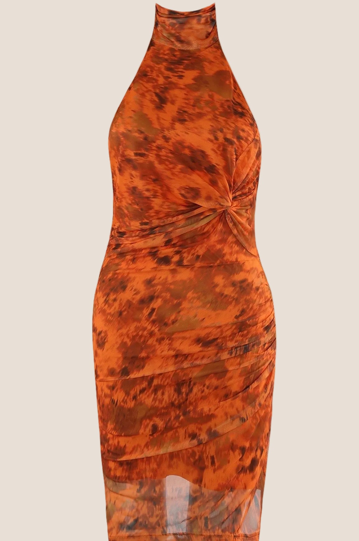 Ember Allure Halter Neck Mini Dress