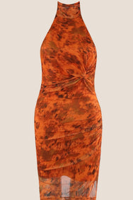 Ember Allure Halter Neck Mini Dress