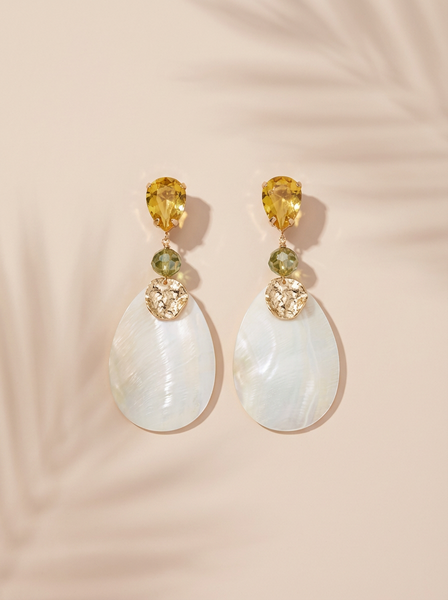 Shell Treasures Statement Earrings