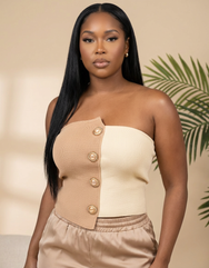 Toasted Butter Muse Strapless Top