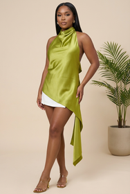 Citrine Crush Drape Tunic Top