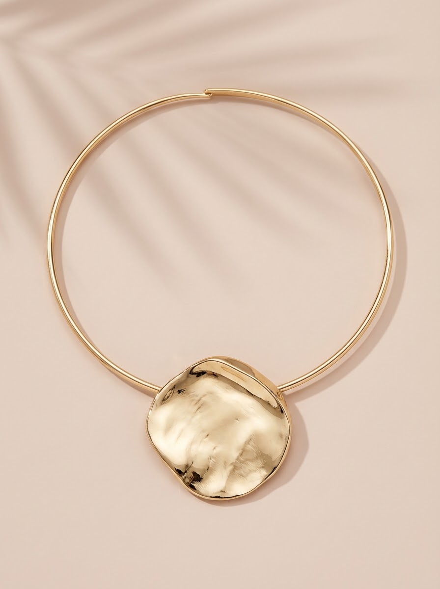 Gold Irregular Charm Necklace