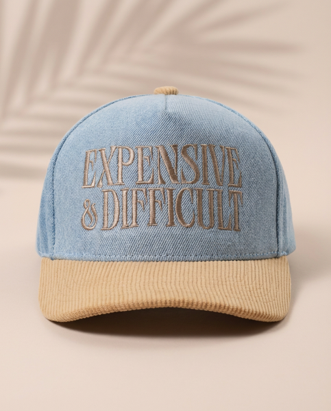 Corduroy Expensive Difficult Trucker Hat