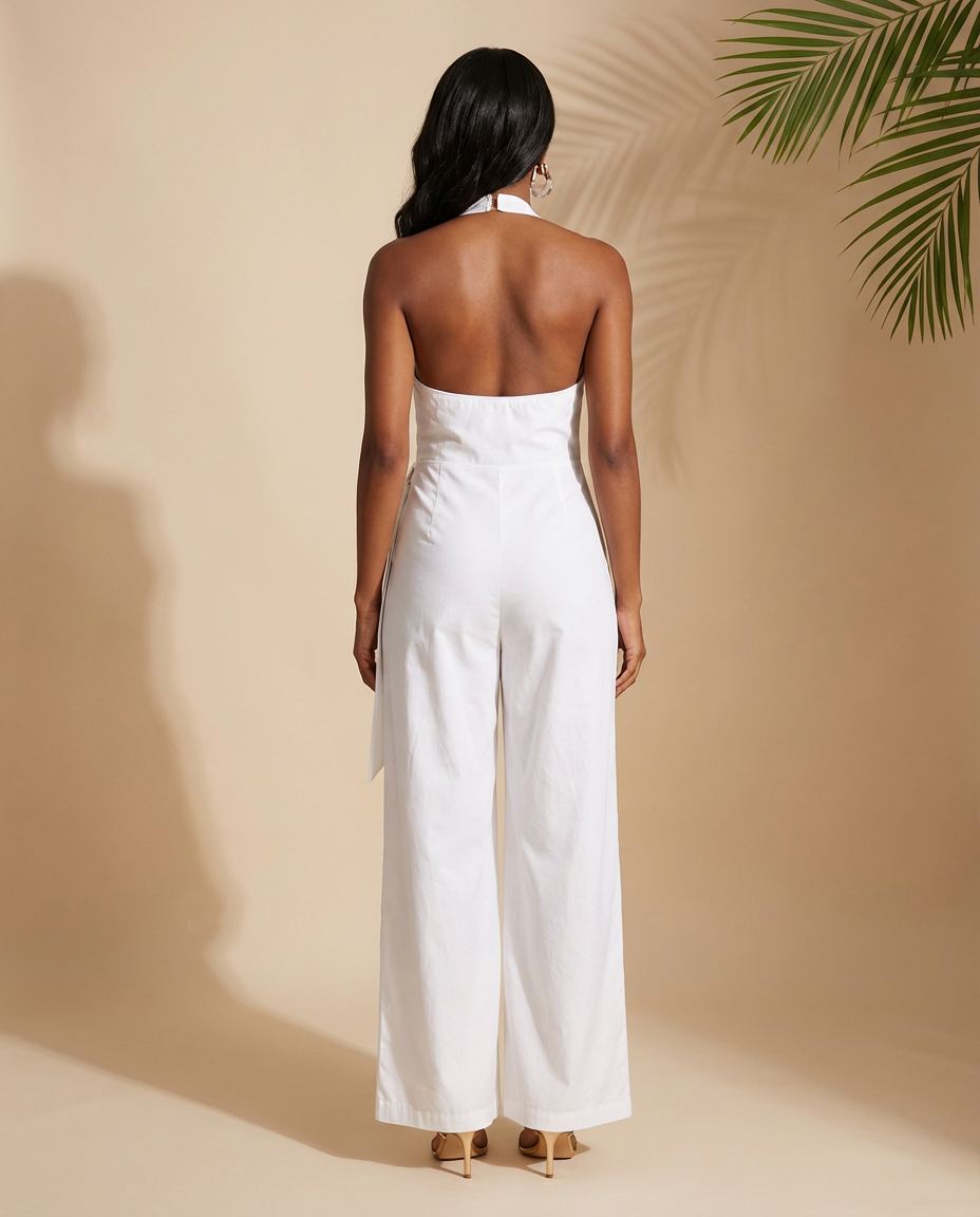 Rivera Love Linen Halter Jumpsuit