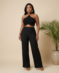 Palm Night Crinkle Co Ord