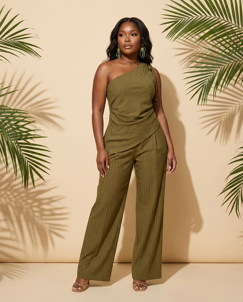 Olive Atelier Asymmetric Co Ord