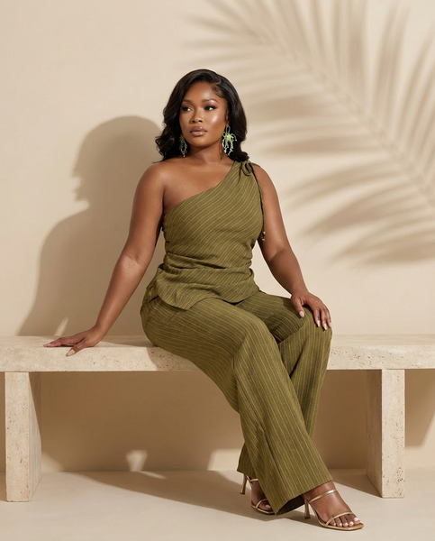 Olive Atelier Asymmetric Co Ord