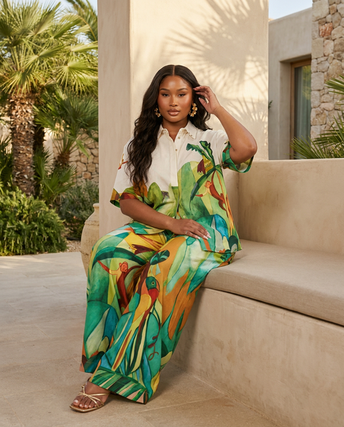 Tropical Eden Halter Maxi Dress | Pretty Persuasions Tropical Eden Halter Maxi Dress | Pretty Persuasions
