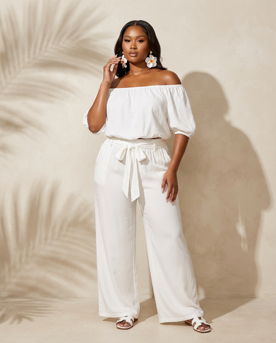 Isla Blanca Off Shoulder Co Ord