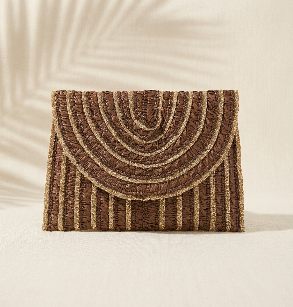 Cabo Dreams Straw Clutch