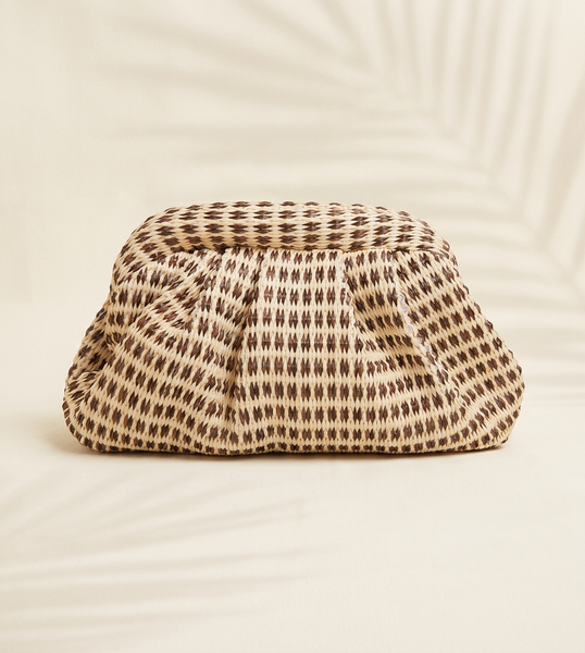 Palm Desert Woven Cloud Clutch