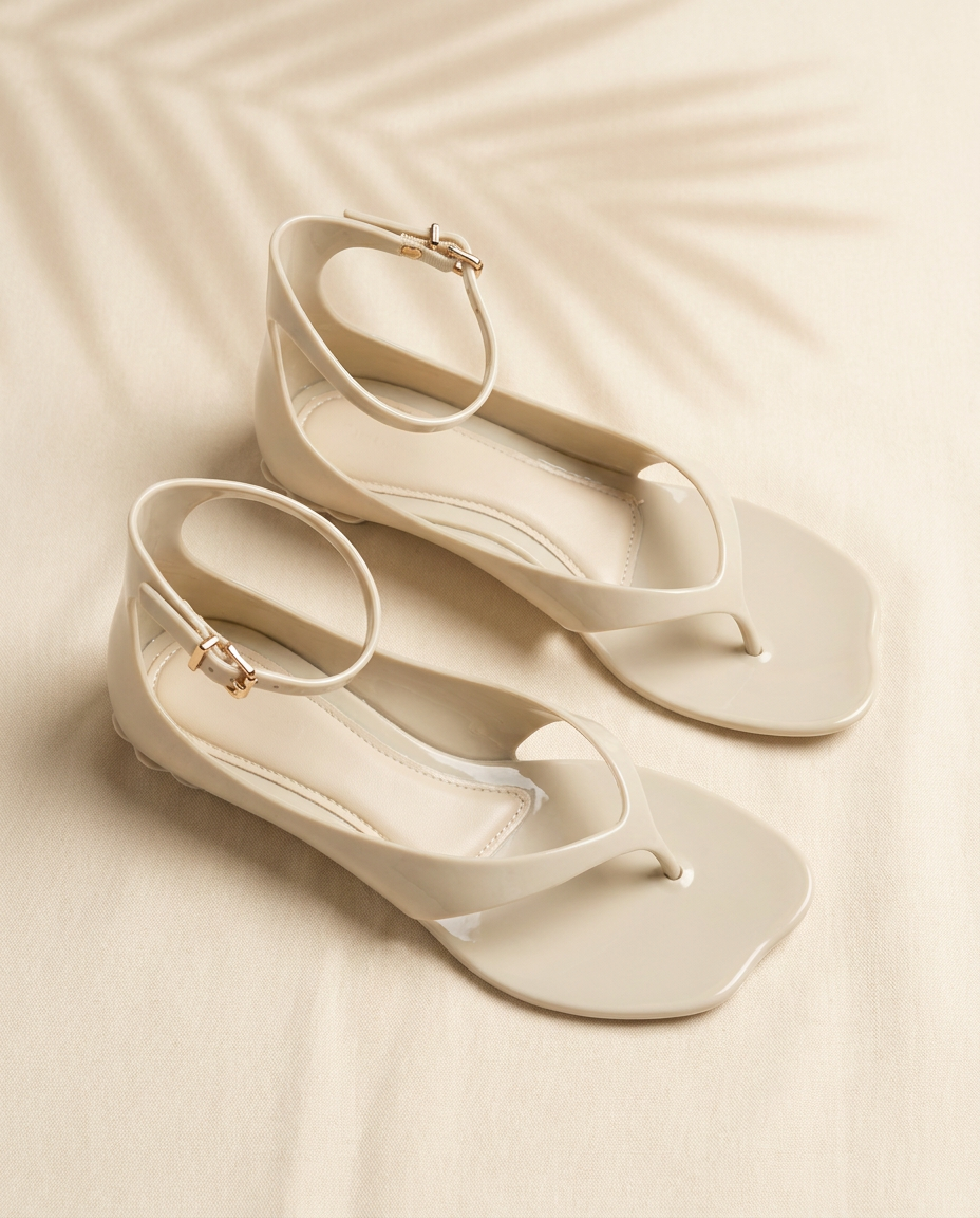 Ivory Pop Jelly Sandals