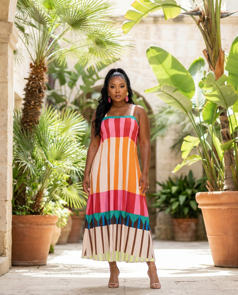 La Dolce Vita Printed Linen Dress