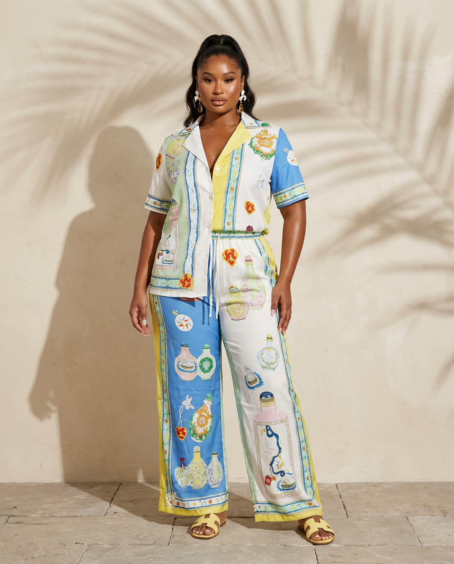 Treasure Cay Printed Co Ord
