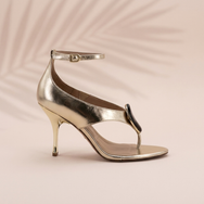 Olympia Gilded Thong Heels