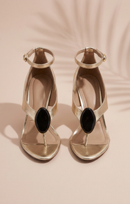Olympia Gilded Thong Heels