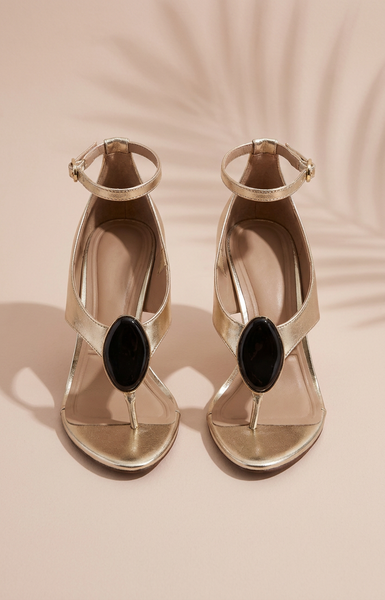 Olympia Gilded Thong Heels