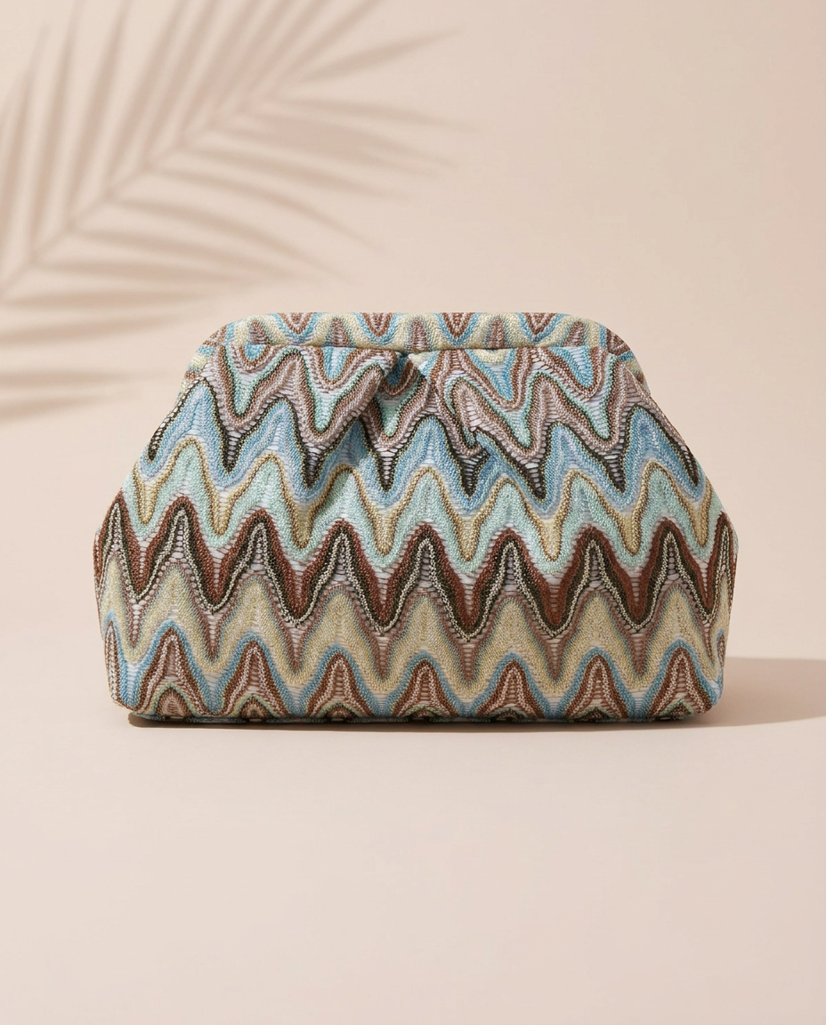 Riviera Wave Cloud Clutch