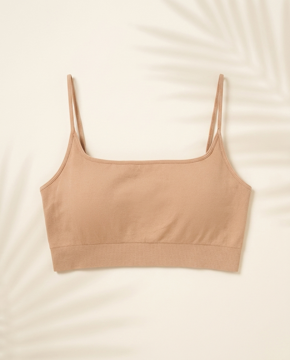 Almond Nude Micro Square Bralette