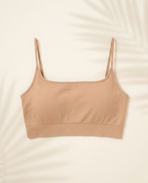Almond Nude Micro Square Bralette