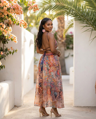 Marrakech Muse Printed Maxi Dress