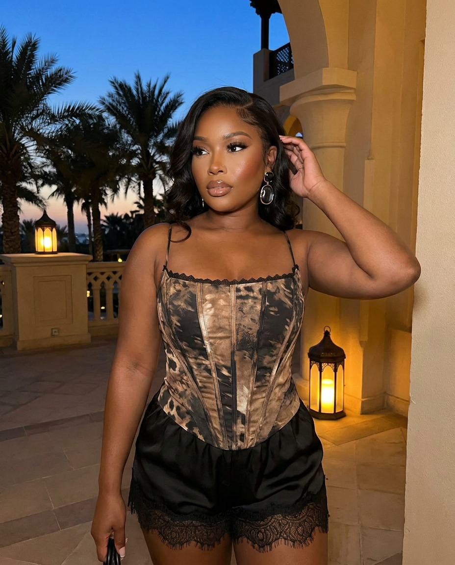 Wild Side Printed Corset Top