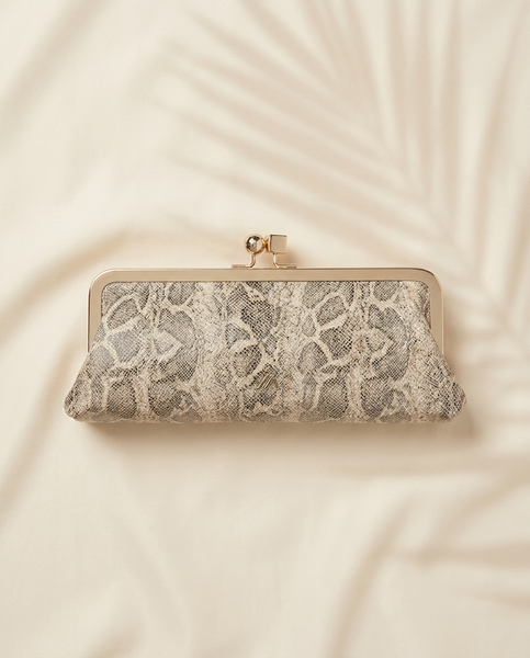Birchwood Snake Kisslock Clutch