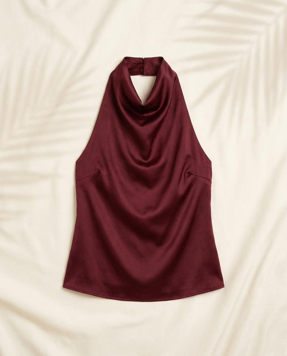 Vino Satin Luxe Halter Top