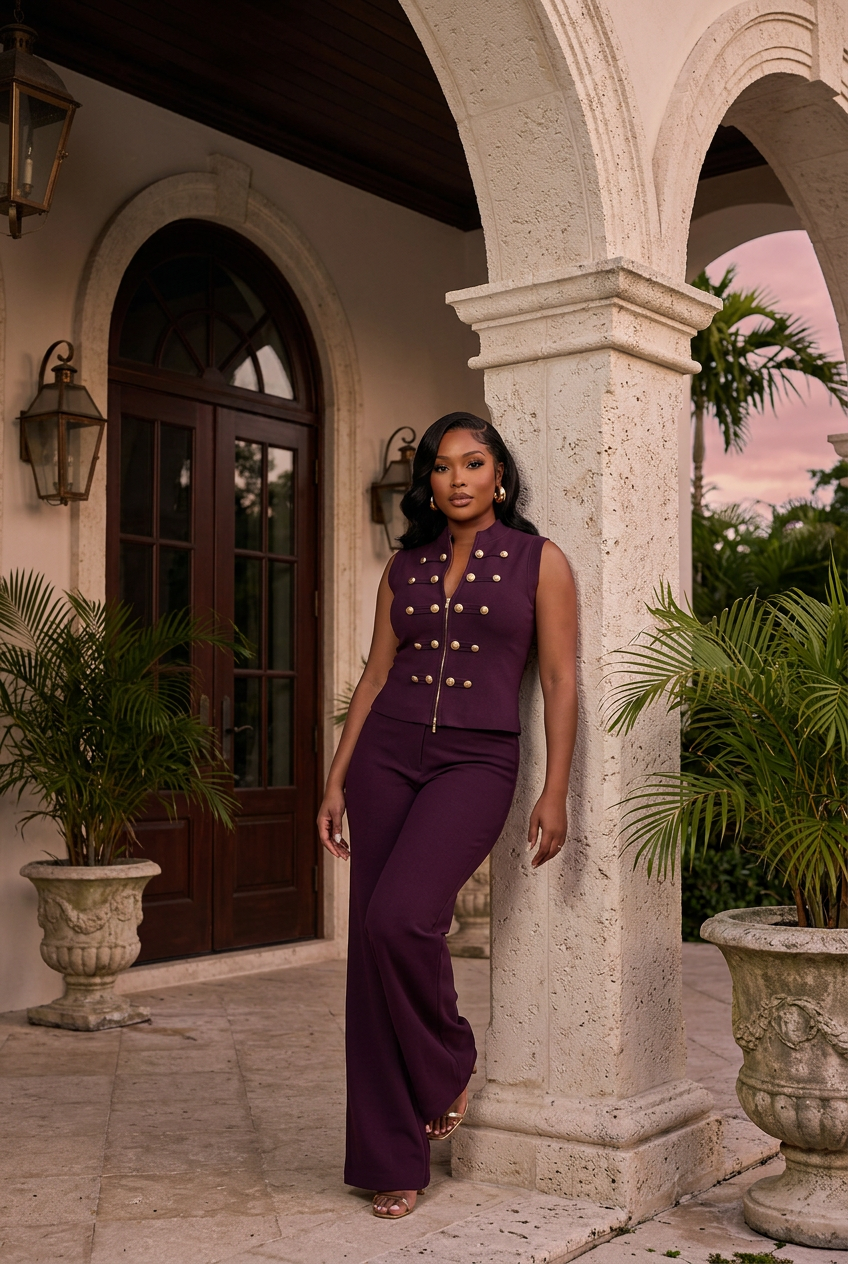 Plum Noble Reign Co Ord