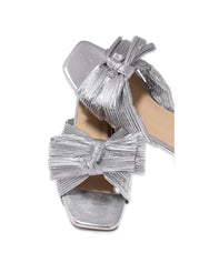 Silver Lining Bow Sandals
